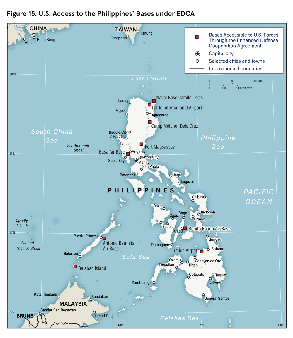 Figure 15: U.S. Access to the Philippines' Bases under EDCA
