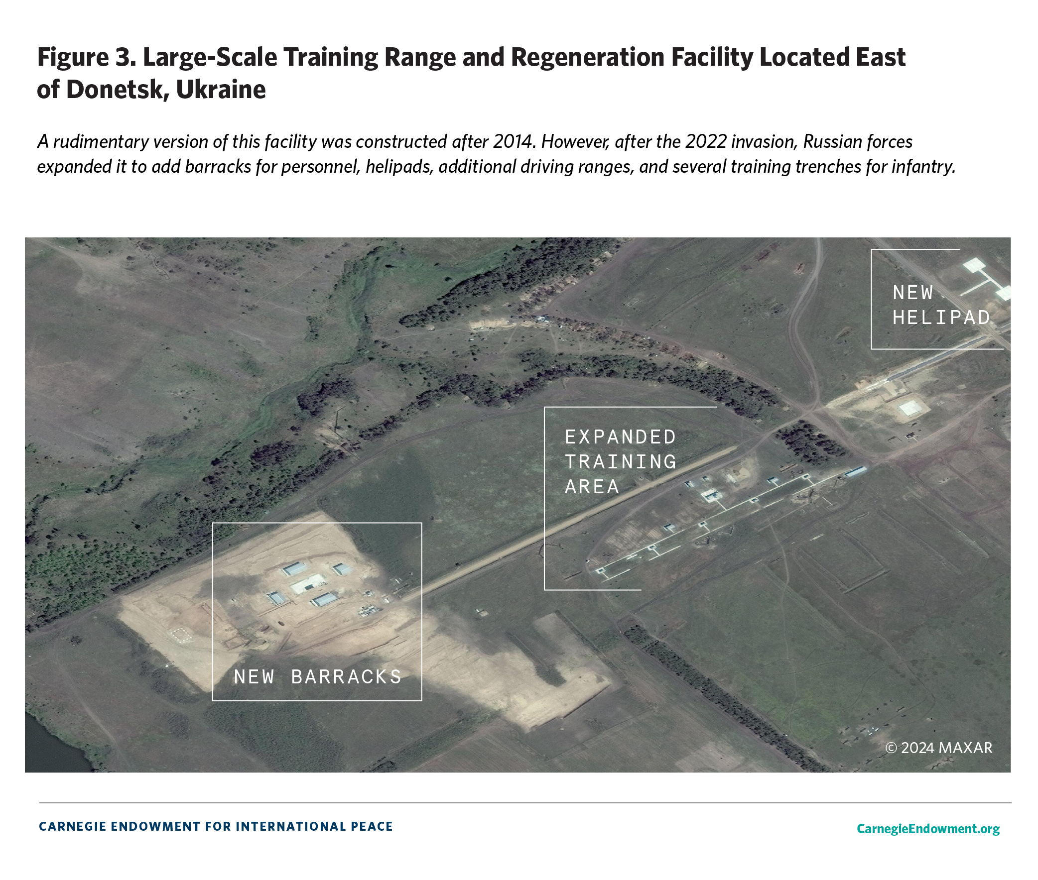 Figure 3. Large-Scale Training Range and Regeneration Facility Located East of Donetsk, Ukraine