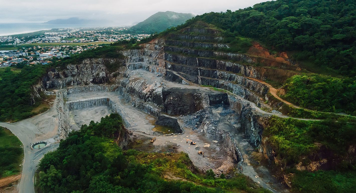 Quarry and mountain in Brazil