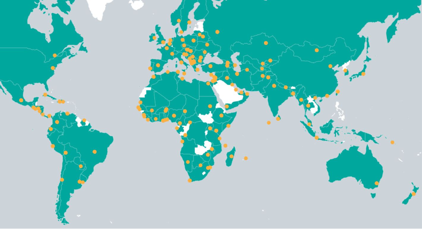 Global Protest Tracker map 2024