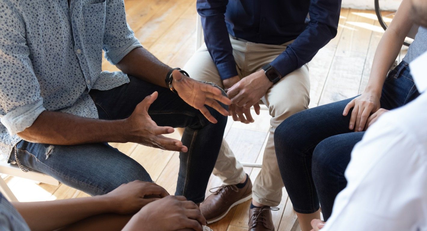 people sitting in a circle