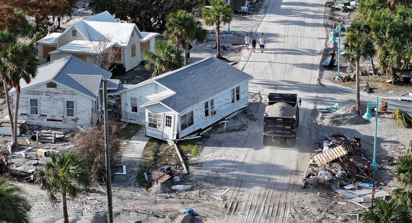 a house sitting on a road