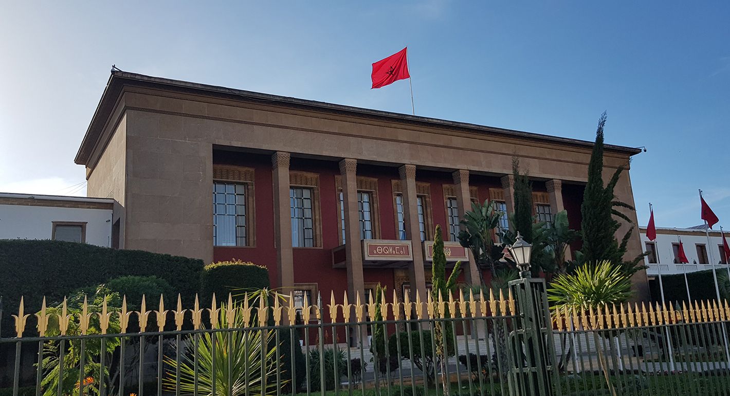 Rabat Parliament building in the capital Rabat, Morocco