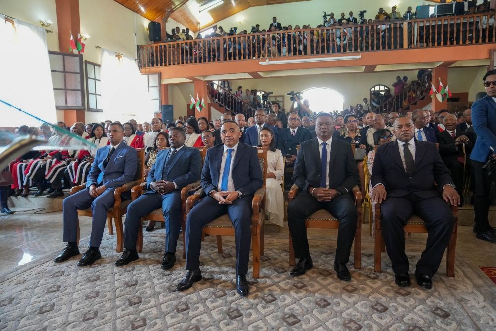 people sitting in a formal-looking setting